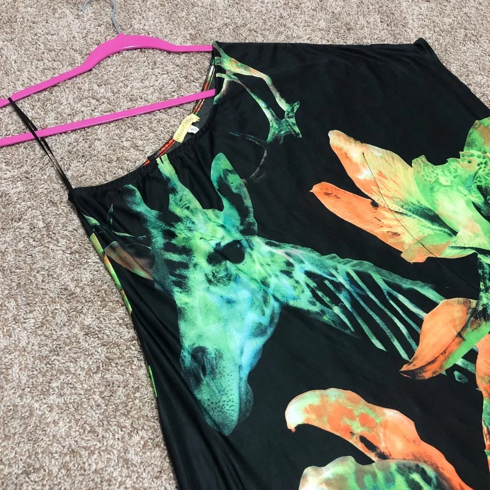 Floral One Shoulder Maxi Dress by Miss Morena